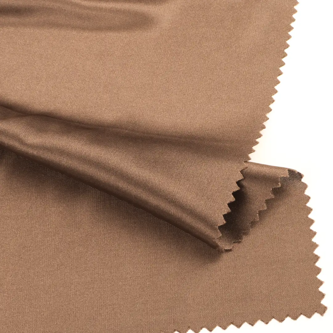 China Fabric for Polo Shirt,Crop Top,T-shirt ,Skirt ,Loungewear Interlock Knit Fabric Polyester Brown color buy from China wholesaler bulk order at wholesale price free worldwide shipping Alibaba
