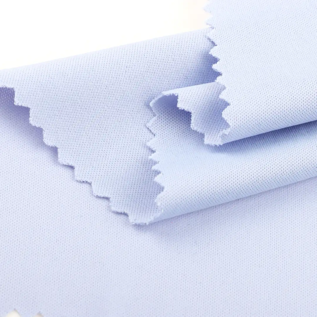 China Fabric for T-Shirt,Skirt ,Loungewear,Tracksuits Single Jersey Knit Fabric Polyester blue color buy from China wholesaler bulk order at wholesale price free worldwide shipping Alibaba