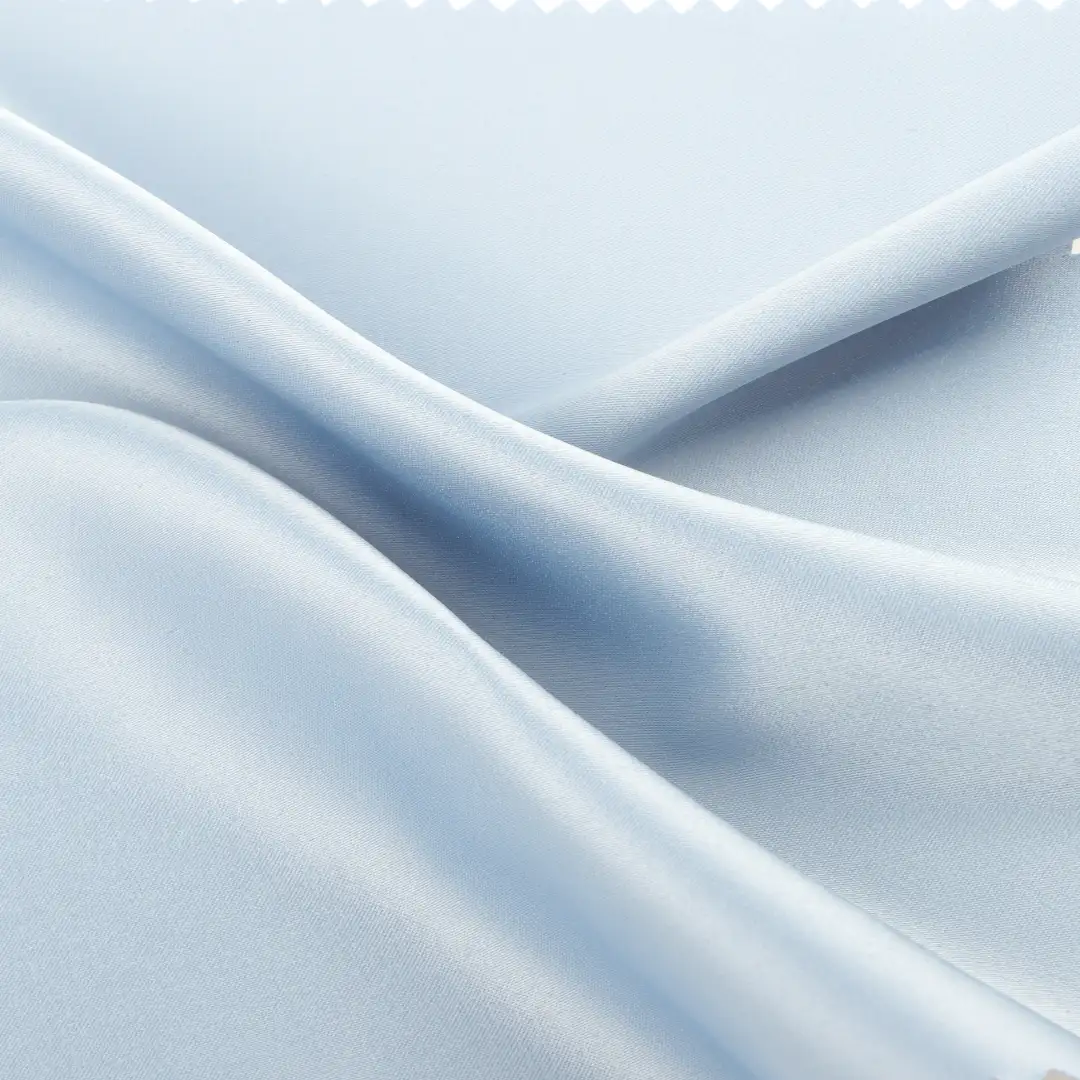 China Fabric for Skirt,Skirt ,Tracksuits Satin Woven Blended Fabric Polyester Spandex blue color buy from China wholesaler bulk order at wholesale price free worldwide shipping Alibaba