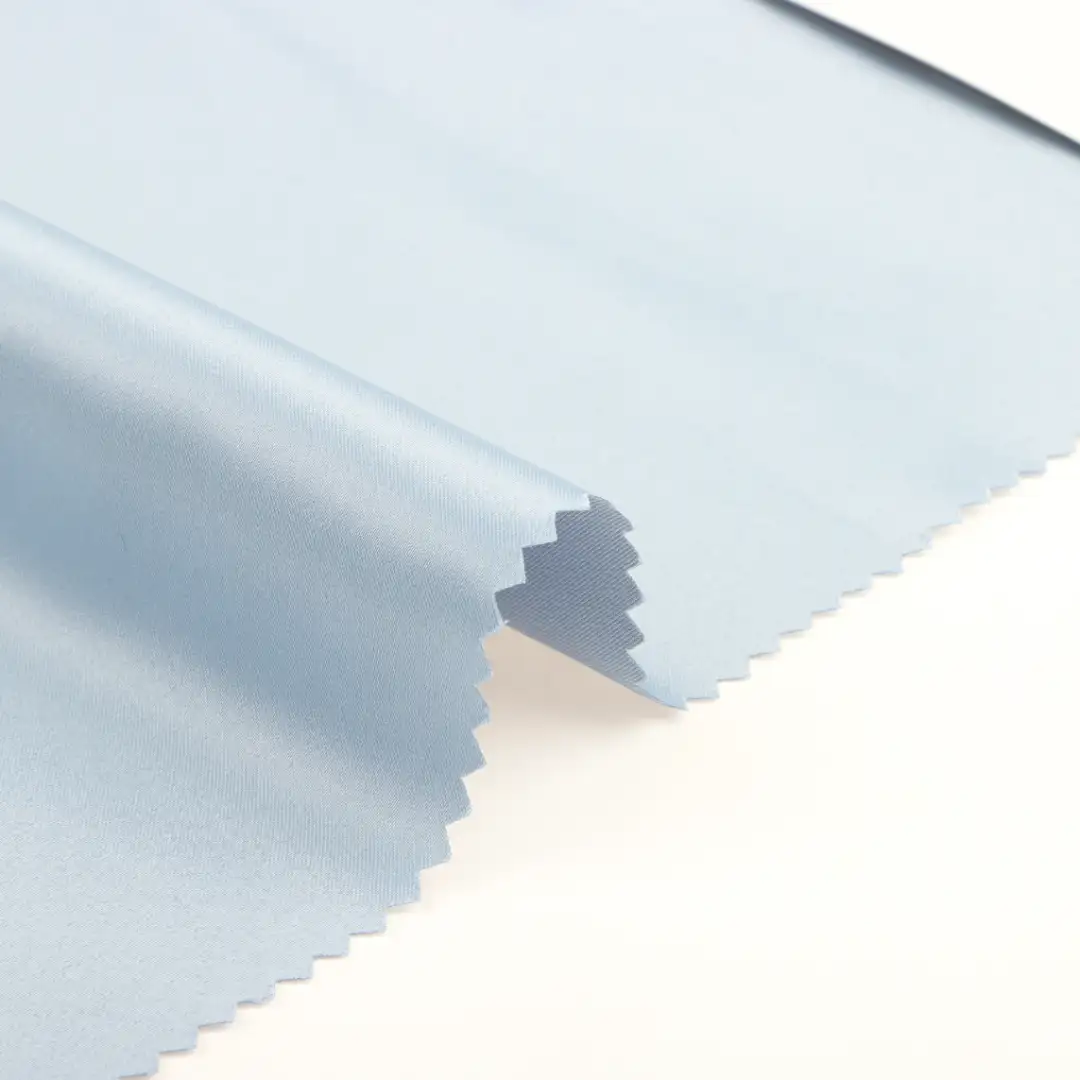 China Fabric for Skirt,Skirt ,Tracksuits Satin Woven Blended Fabric Polyester Spandex blue color buy from China wholesaler bulk order at wholesale price free worldwide shipping Alibaba