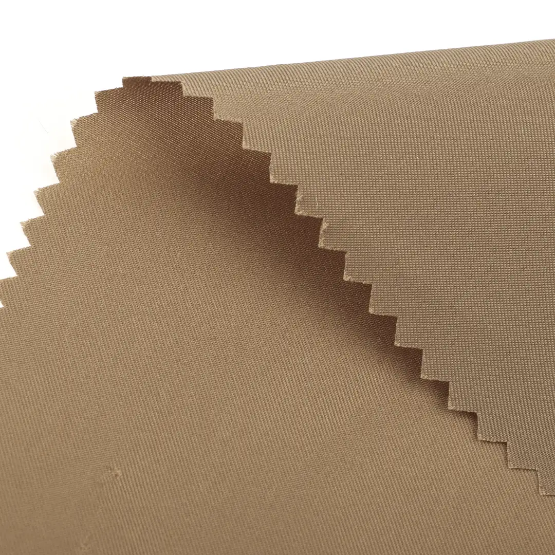 China Fabric for Skirt,Trench Coat,Skirt ,Tracksuits Polyester Twill Lining Fabric Synthetic Woven Fabric Polyester Khaki color buy from China wholesaler bulk order at wholesale price free worldwide shipping Alibaba