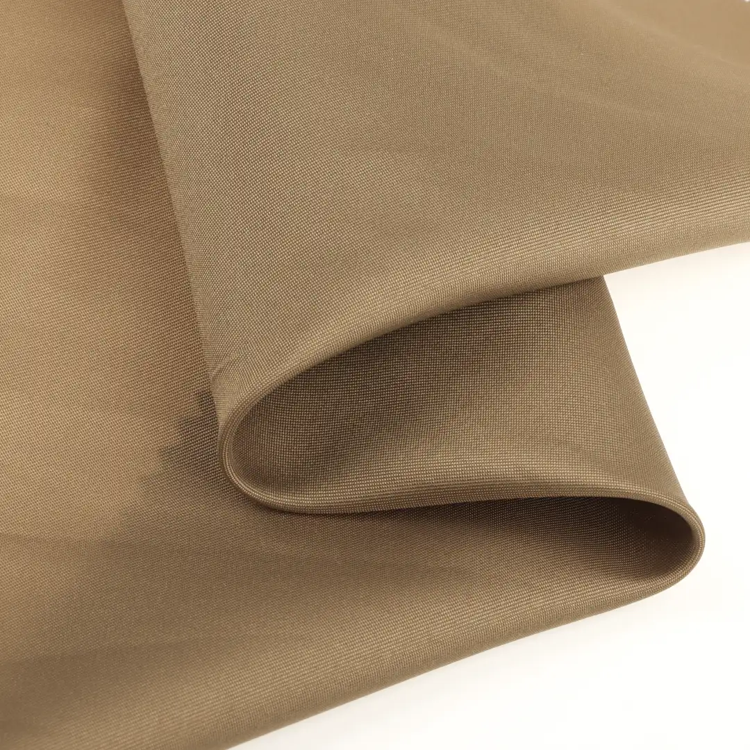 China Fabric for Skirt,Trench Coat,Skirt ,Tracksuits Polyester Twill Lining Fabric Synthetic Woven Fabric Polyester Khaki color buy from China wholesaler bulk order at wholesale price free worldwide shipping Alibaba