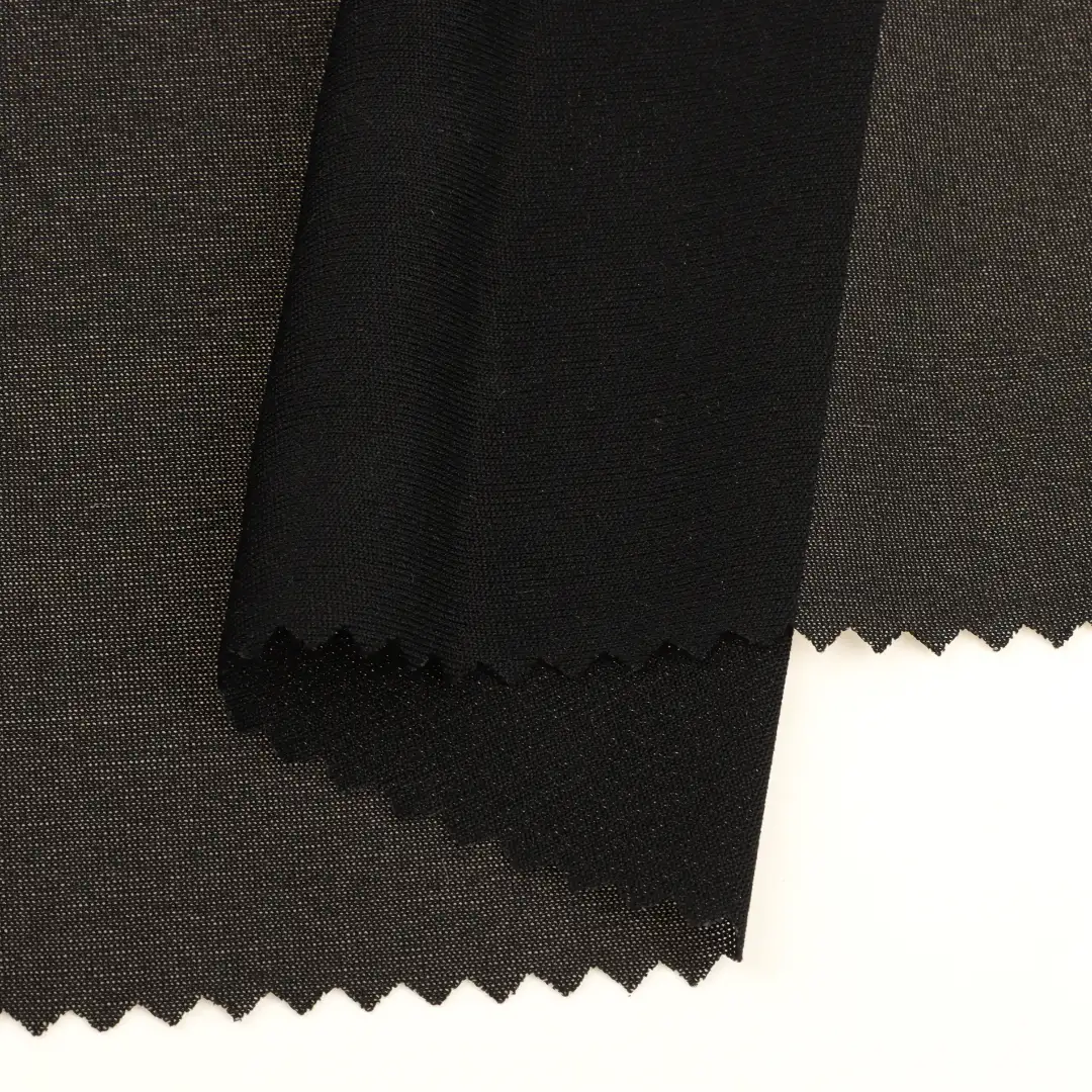 China Fabric for T-Shirt,Polo Shirt,Skirt ,Loungewear Single Jersey Knit Fabric Polyester black color buy from China wholesaler bulk order at wholesale price free worldwide shipping Alibaba