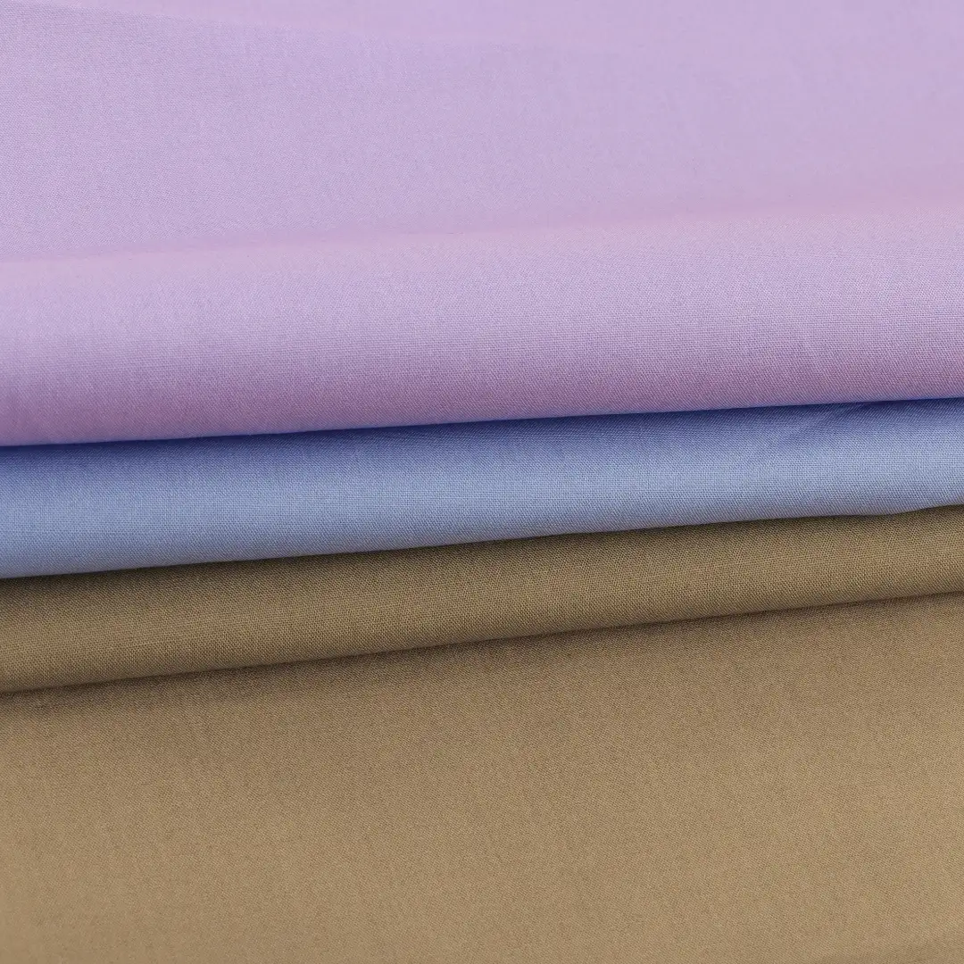 China Fabric for Skirt Cotton Plain Natural Woven Fabric Cotton Brown Blue Purple color buy from China wholesaler bulk order at wholesale price free worldwide shipping Alibaba