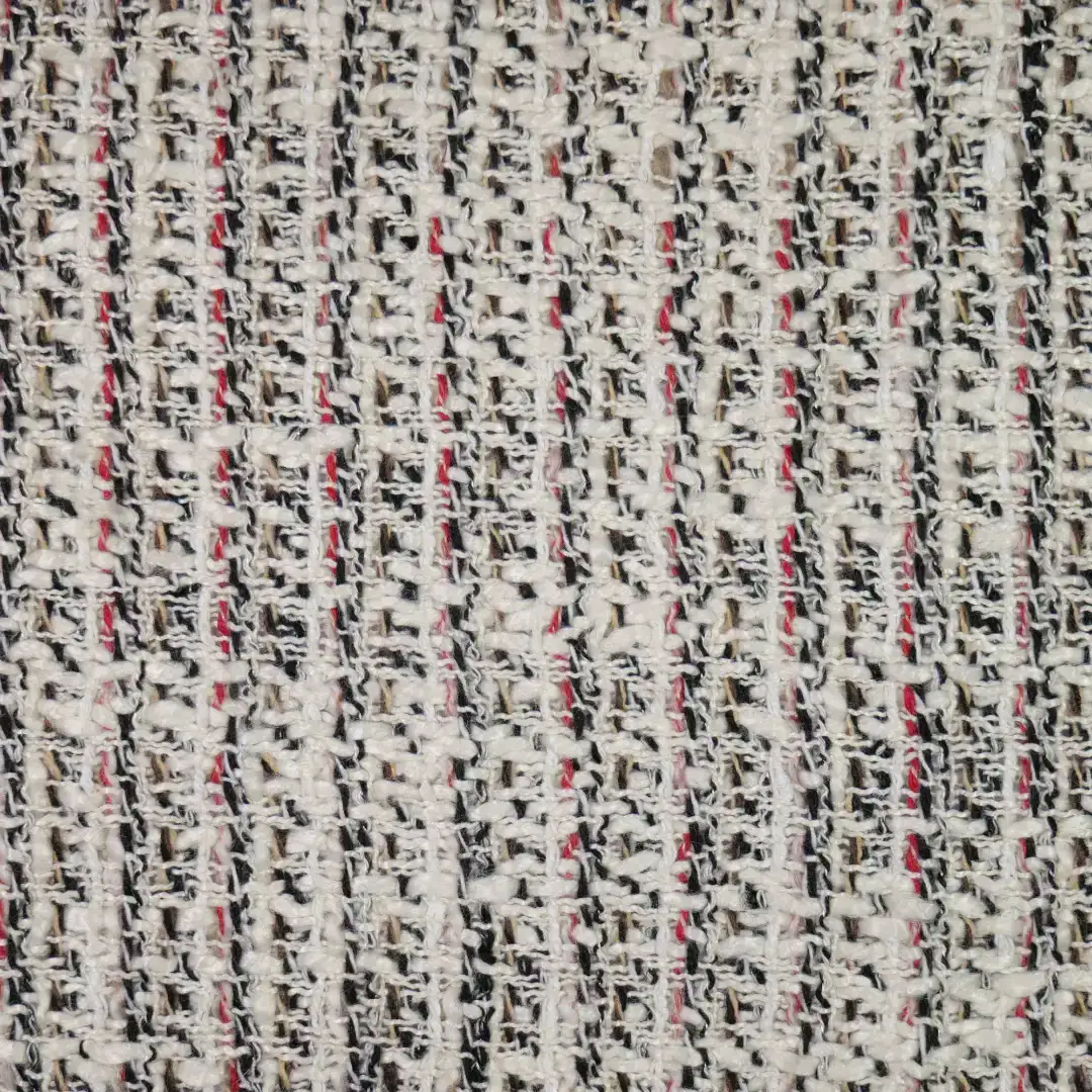 China Fabric for Blazer,Suit,Pleated Midi Skirt,Ladies Long Ruffle A-Line Skirt Chanel-Style Fabric Woolen Polyester Cotton white color buy from China wholesaler bulk order at wholesale price free worldwide shipping Alibaba
