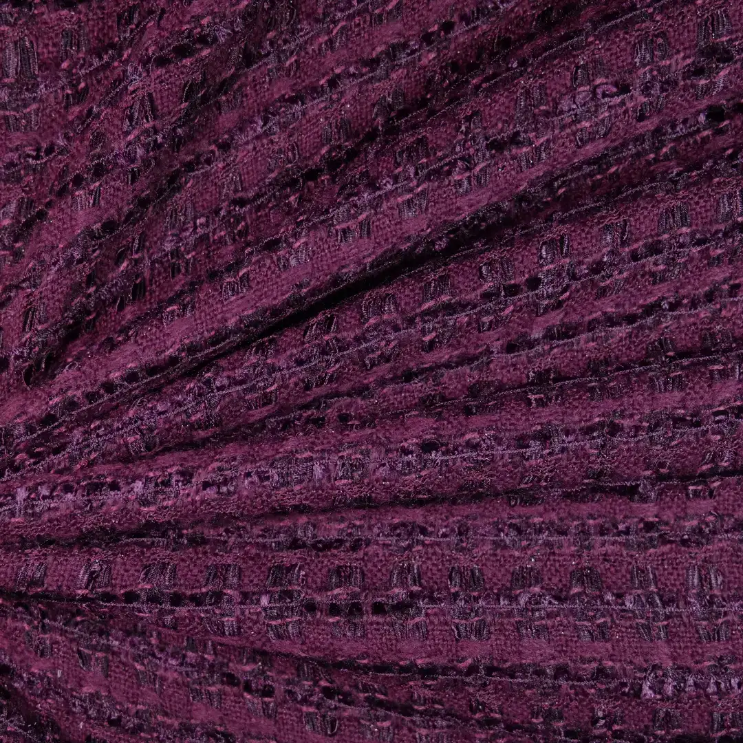 China Fabric for Overcoat,Suit,Ladies Cargo A-Line Skirt Chanel-Style Fabric Woolen Polyester Cotton Acrylic Purple color buy from China wholesaler bulk order at wholesale price free worldwide shipping Alibaba
