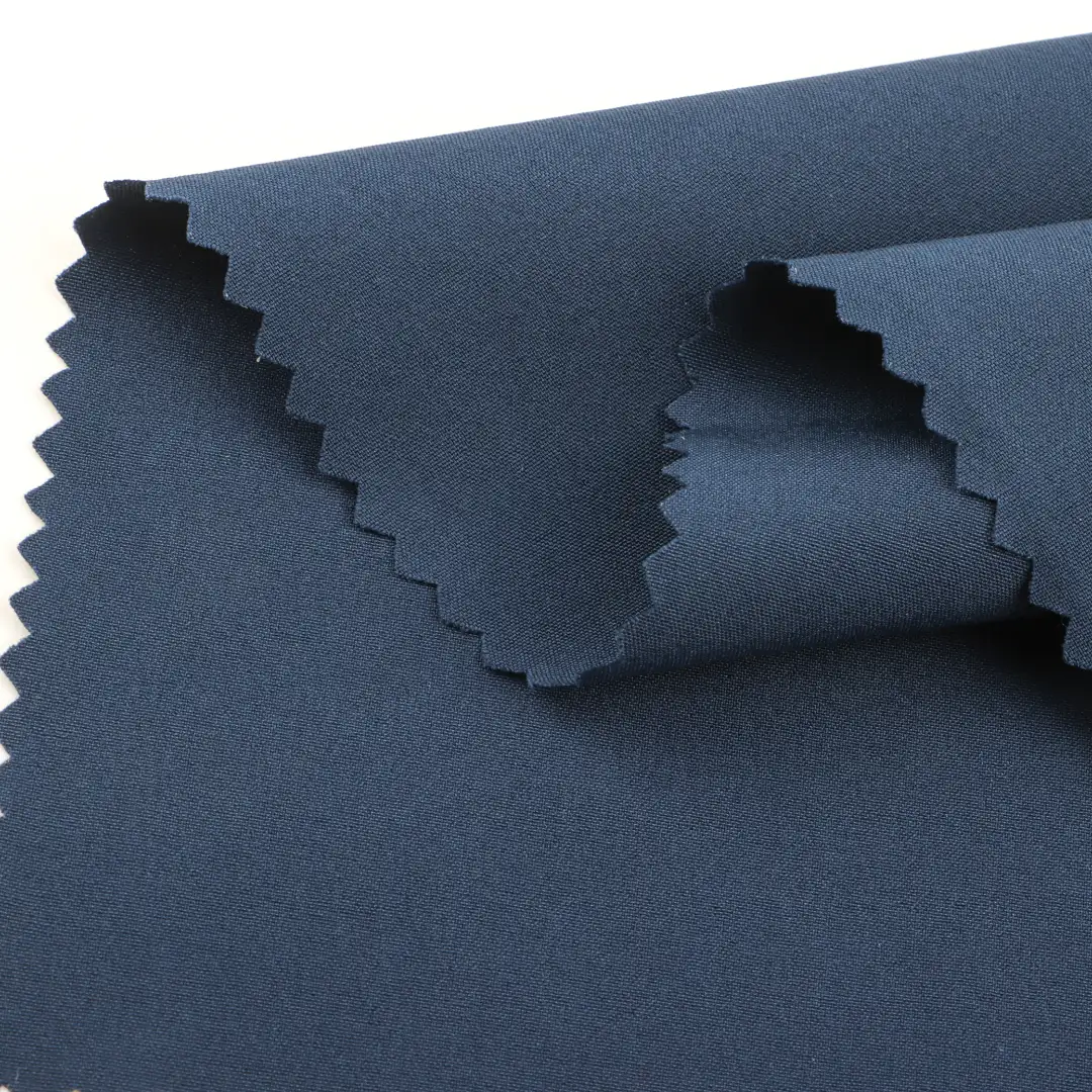 China Fabric for Pants,Jackets,Padded Jacket Four Stretch Polyester Woven Fabric Synthetic Woven Fabric Polyester Elastane blue color buy from China wholesaler bulk order at wholesale price free worldwide shipping Alibaba