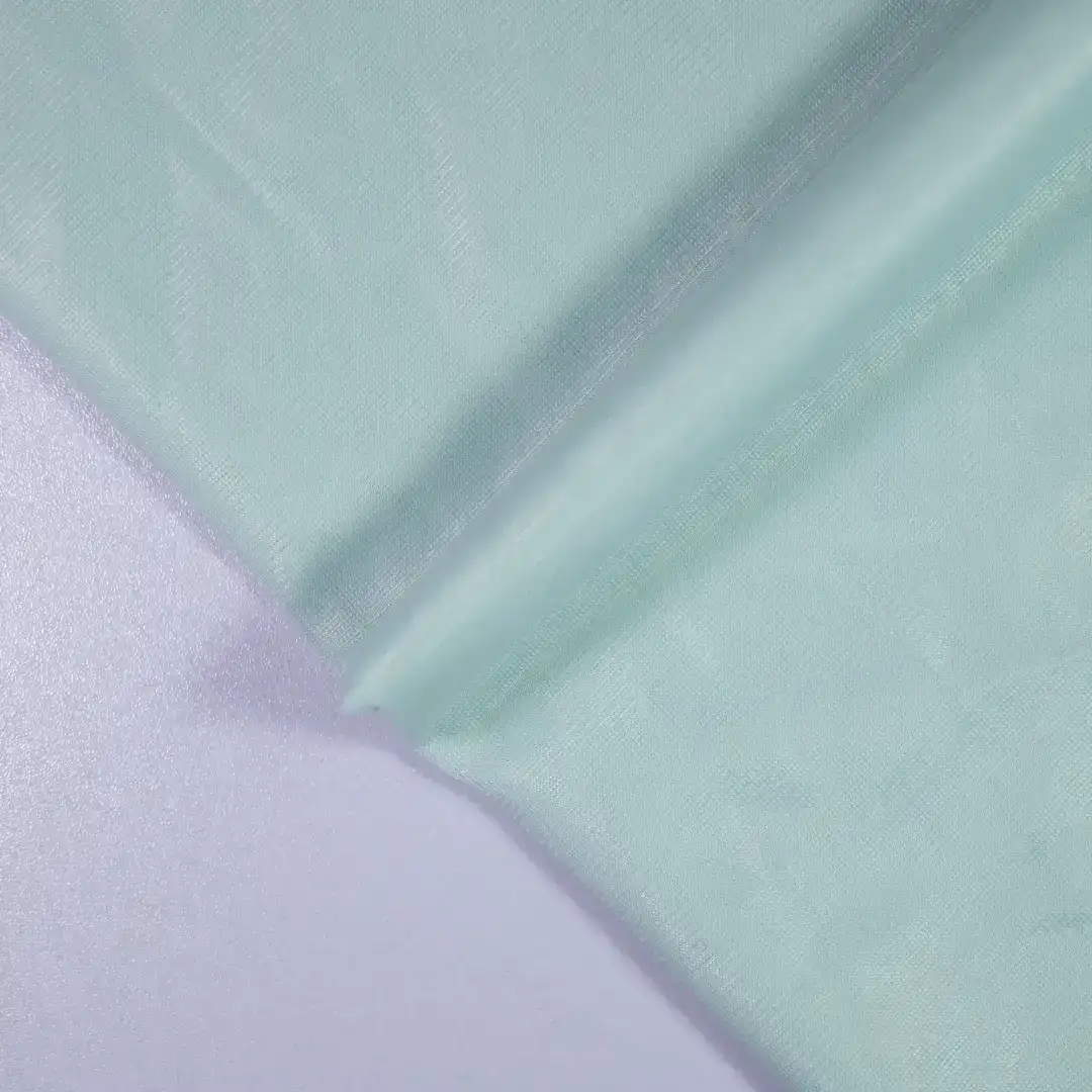 China Fabric for Interlining Tricot Knit Fabric Polyester LightGreen color buy from China wholesaler bulk order at wholesale price free worldwide shipping Alibaba