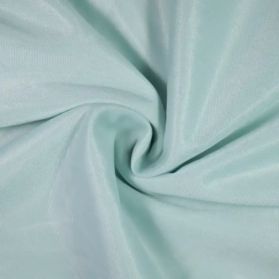 China Fabric for Interlining Tricot Knit Fabric Polyester LightGreen color buy from China wholesaler bulk order at wholesale price free worldwide shipping Alibaba