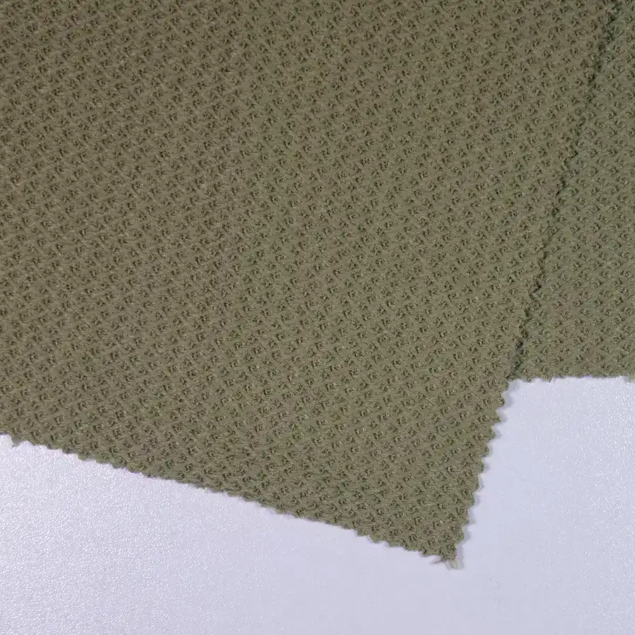 China Fabric for Polo Shirt,Full-Zipper Cardigan ,Hoodie   Jacquard Knit Fabric Polyester Dark green color buy from China wholesaler bulk order at wholesale price free worldwide shipping Alibaba