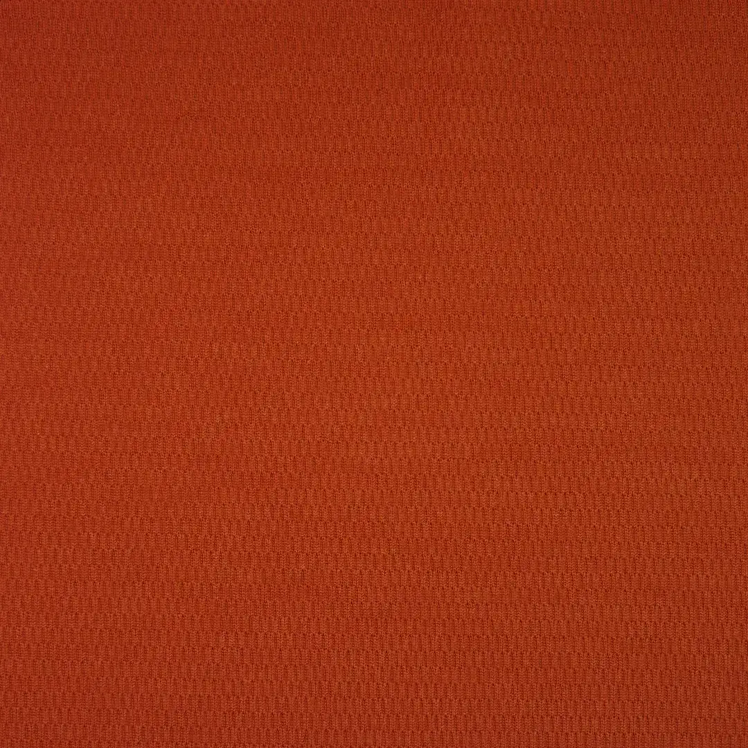 China Fabric for Polo Shirt,Hoodie,Half-Zipper Cardigan  Jacquard Knit Fabric Polyester Orange color buy from China wholesaler bulk order at wholesale price free worldwide shipping Alibaba