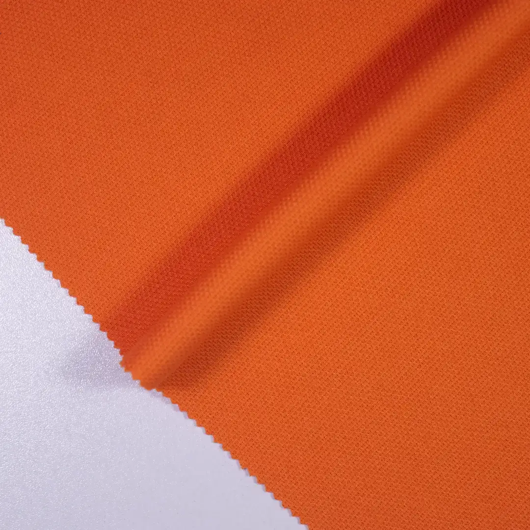 China Fabric for T-Shirt,Polo Shirt,Tank Top,Jogger Jacquard Knit Fabric Polyester Tangerine color buy from China wholesaler bulk order at wholesale price free worldwide shipping Alibaba