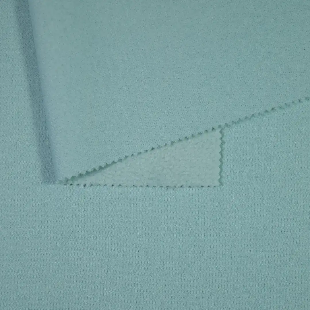 China Fabric for Crop Top,Hoodie Jacquard Knit Fabric Polyester Cyan color buy from China wholesaler bulk order at wholesale price free worldwide shipping Alibaba