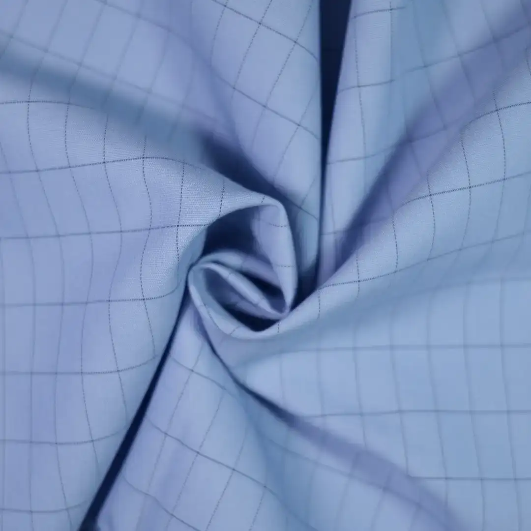 China Fabric for Shirt,Blouse,Skirt,Shirt Long Sleeve Button  Yarn Dyed Check Synthetic Woven Fabric Polyester Nylon Chemical Fiber DARKBLUE color buy from China wholesaler bulk order at wholesale price free worldwide shipping Alibaba