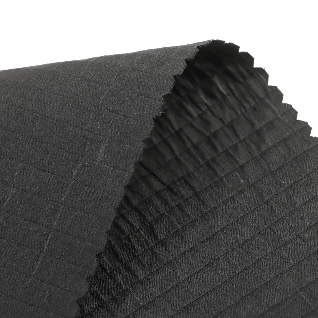 China Fabric for Skirt,Trench Coat,Tracksuits T400 Polyester Yarn Fabric Synthetic Woven Fabric Polyester black color buy from China wholesaler bulk order at wholesale price free worldwide shipping Alibaba