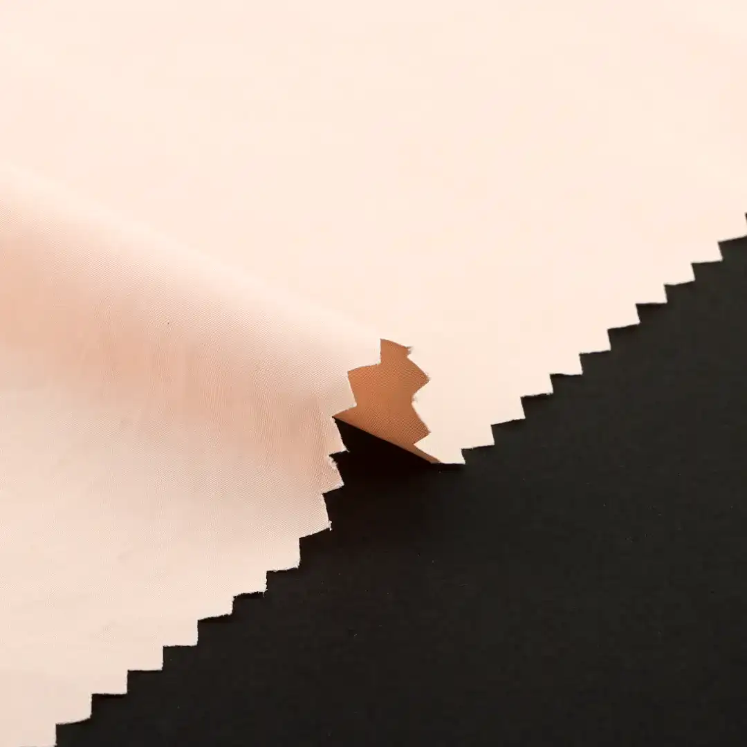 China Fabric for Lingerie,Pajamas,Loungewear,Tracksuits Nylon Taffeta Synthetic Woven Fabric Nylon Pink White color buy from China wholesaler bulk order at wholesale price free worldwide shipping Alibaba