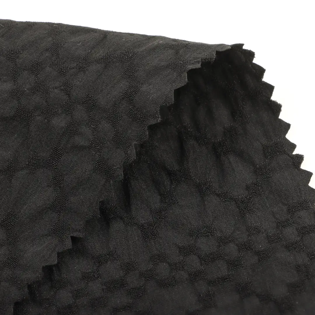 China Fabric for Skirt,Trench Coat,Tracksuits Polyester Seersucker Synthetic Woven Fabric Polyester black color buy from China wholesaler bulk order at wholesale price free worldwide shipping Alibaba
