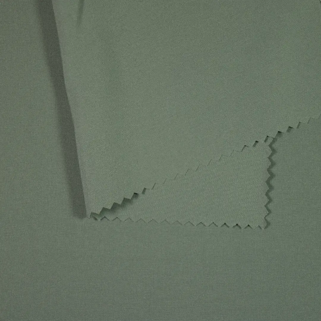 China Fabric for Pants Four-way Stretch (Bi-Stretch) Synthetic Woven Fabric Polyester Spandex grey color buy from China wholesaler bulk order at wholesale price free worldwide shipping Alibaba