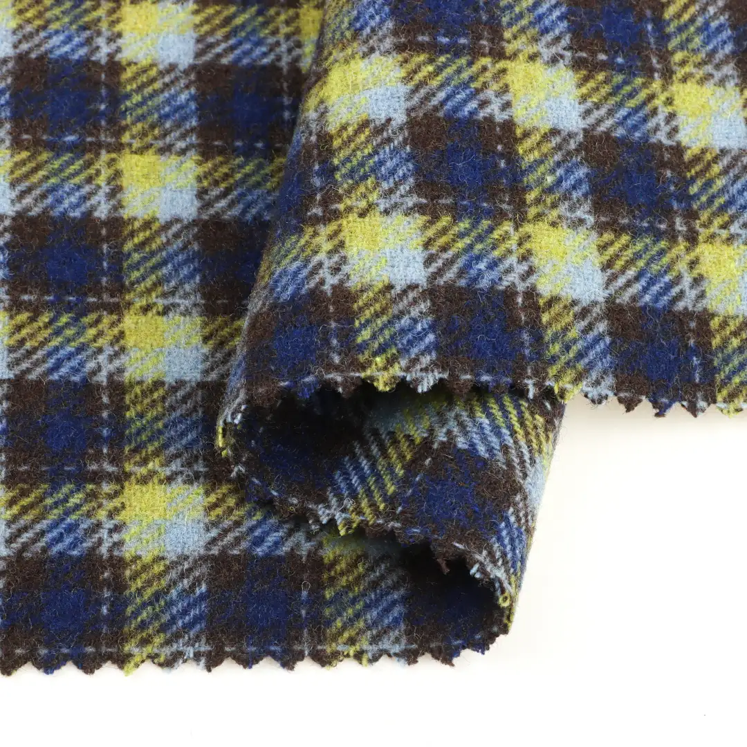 China Fabric for Blazer,Skirt,Overcoat Woolen Twill Woolen Other Wool Check color buy from China wholesaler bulk order at wholesale price free worldwide shipping Alibaba