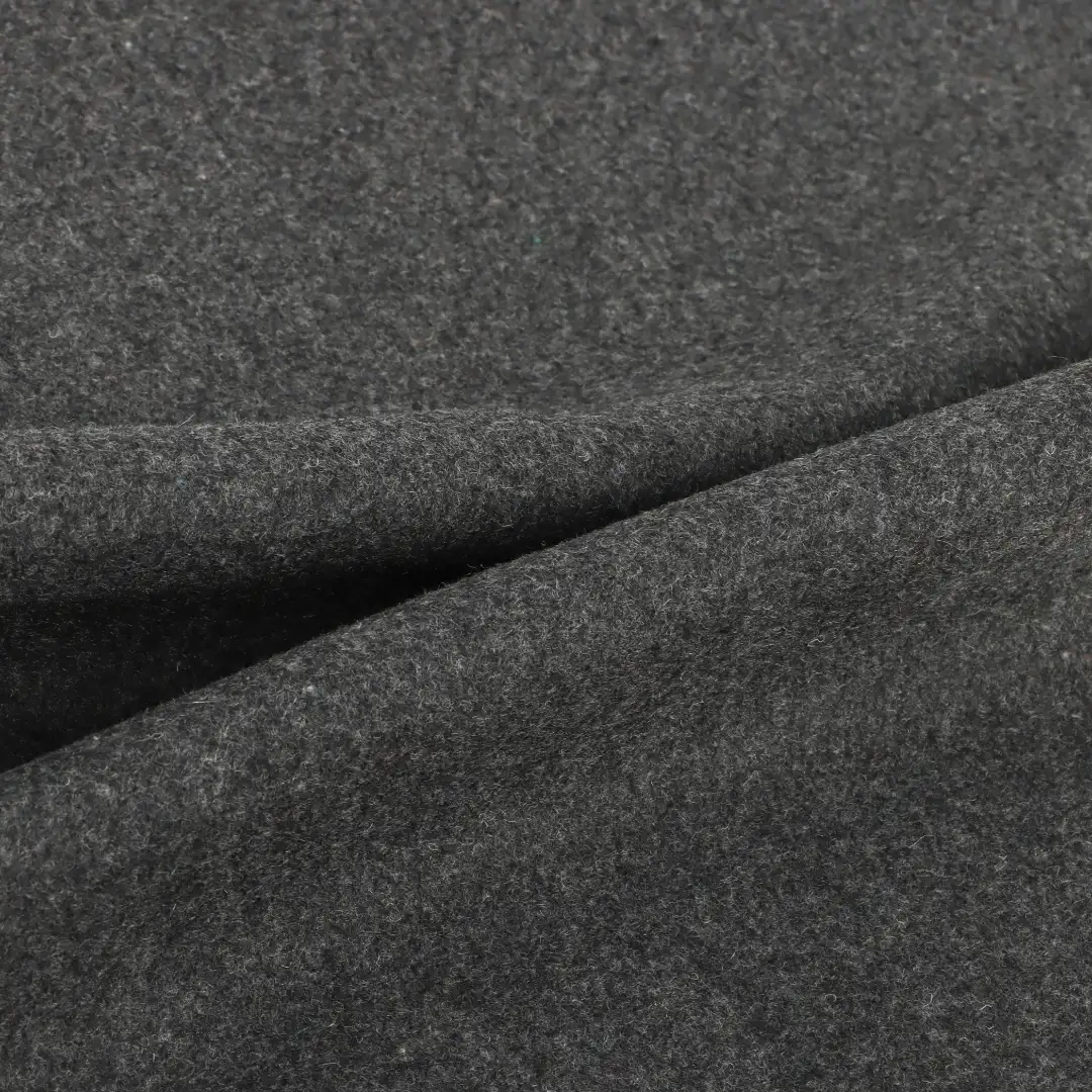 China Fabric for Skirt,Overcoat Melton Woolen Polyester Wool Other Charcoal color buy from China wholesaler bulk order at wholesale price free worldwide shipping Alibaba