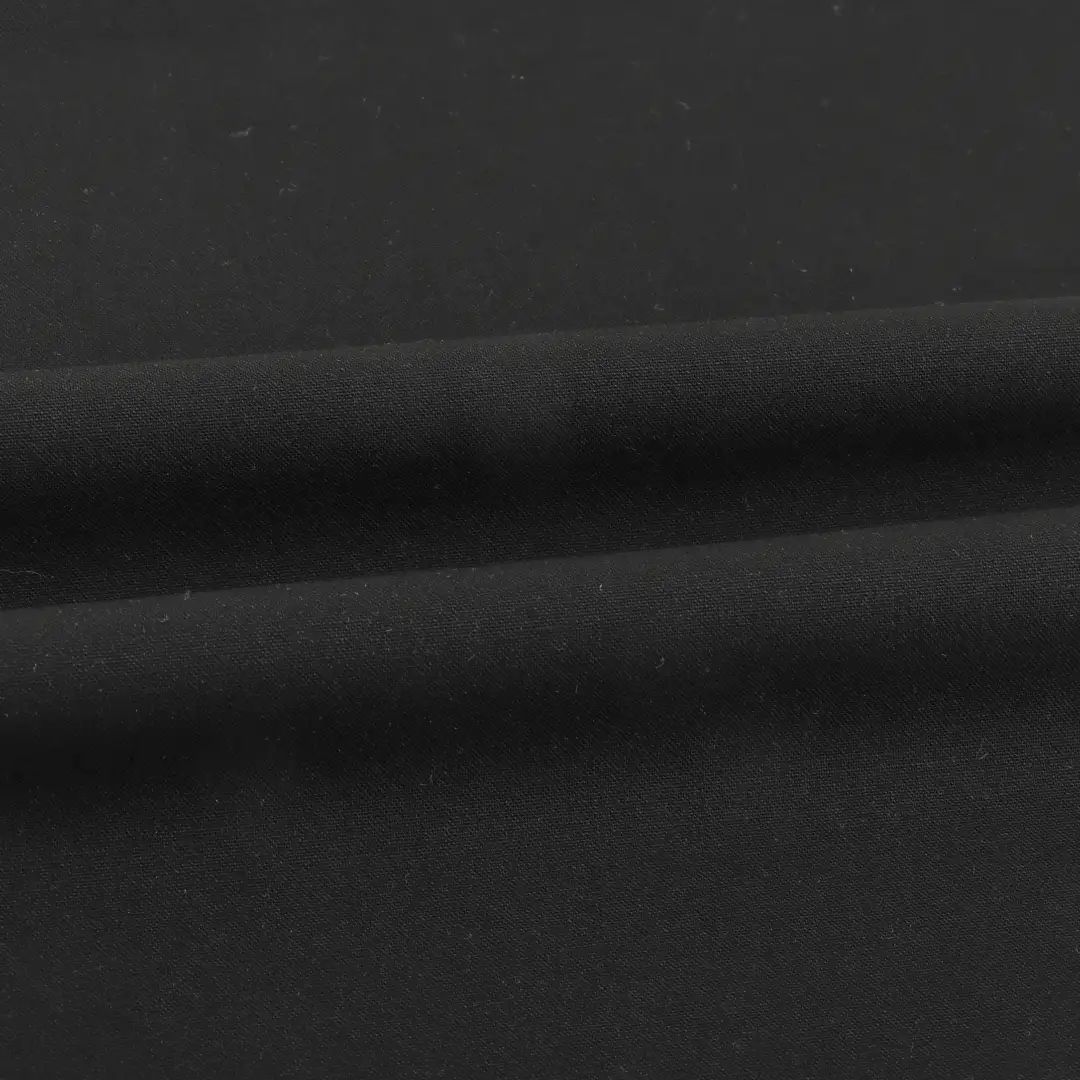 China Fabric for Shirt,Pants,Suit Trouser,Blazer,Shorts,Dresses (Cardigan Open) (Sweater),Men's Pants (Sweater),Women's Pants (Sweater),Skirt (Sweater) Polyester/Rayon Plain Woven Blended Fabric Polyester Rayon Spandex Black color buy from China wholesaler bulk order at wholesale price free worldwide shipping Alibaba