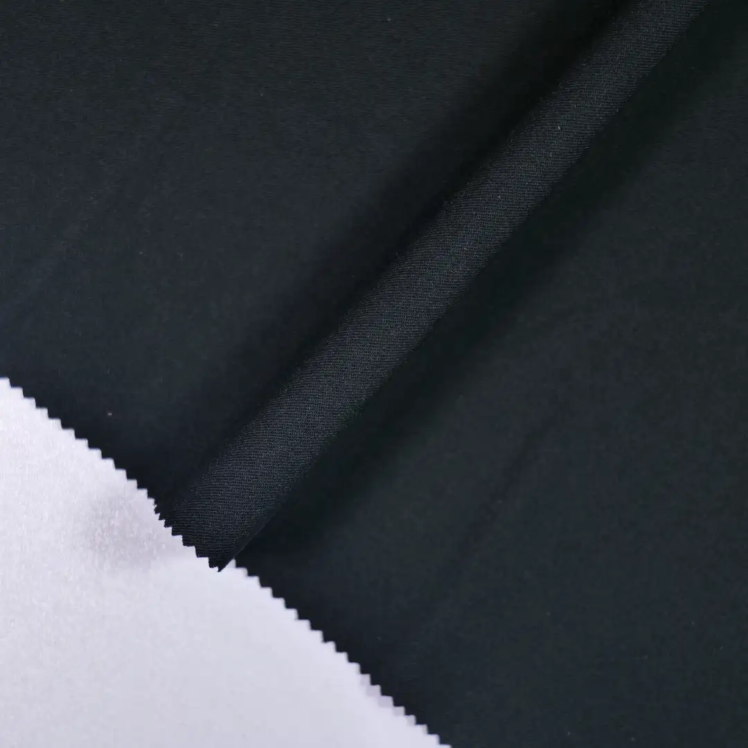 China Fabric for Pants,Skirt,Suit,Uniform Twill Woven Blended Fabric Polyester Nylon Spandex BLACK color buy from China wholesaler bulk order at wholesale price free worldwide shipping Alibaba