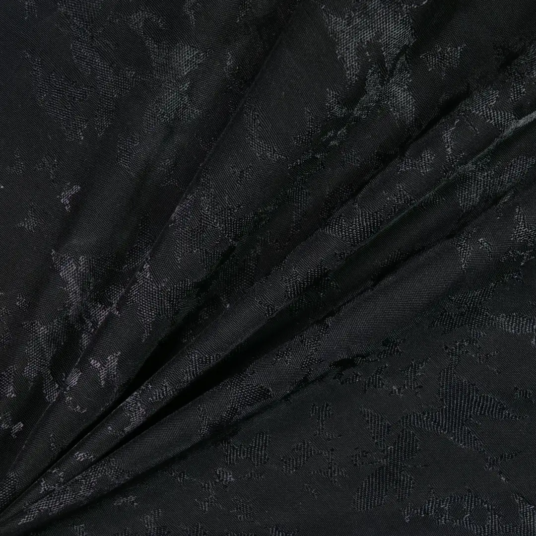 China Fabric for Shirt,Blouse,Crop Top,Skirt Jacquard Woven Blended Fabric Tencel Viscose BLACK color buy from China wholesaler bulk order at wholesale price free worldwide shipping Alibaba