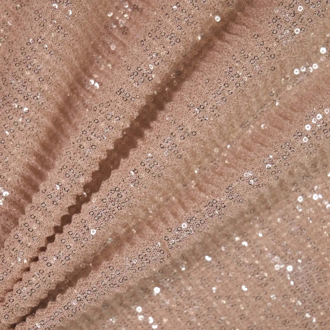 China Fabric for Skirt,Kids Puff Sleeve Tier Dress,Irregular Cami Mesh Knit Fabric Polyester beige color buy from China wholesaler bulk order at wholesale price free worldwide shipping Alibaba