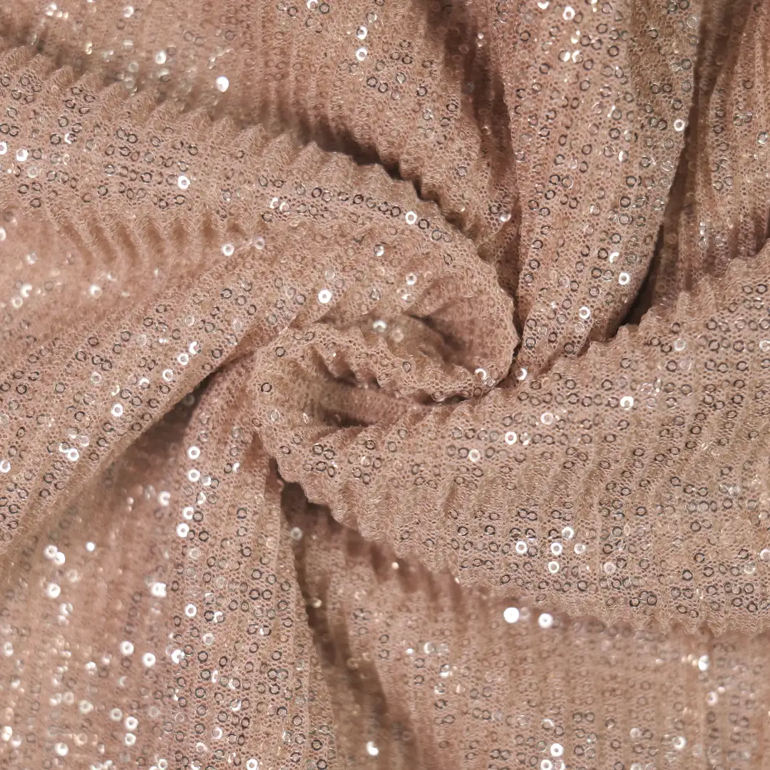 China Fabric for Skirt,Kids Puff Sleeve Tier Dress,Irregular Cami Mesh Knit Fabric Polyester beige color buy from China wholesaler bulk order at wholesale price free worldwide shipping Alibaba