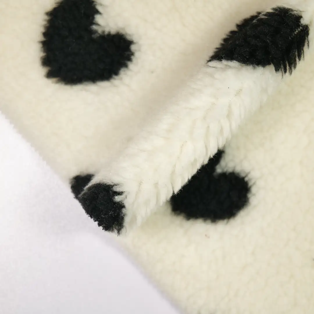China Fabric for Jackets,Hoodie,Overcoat Polar Fleece Knit Fabric Polyester white black color buy from China wholesaler bulk order at wholesale price free worldwide shipping Alibaba