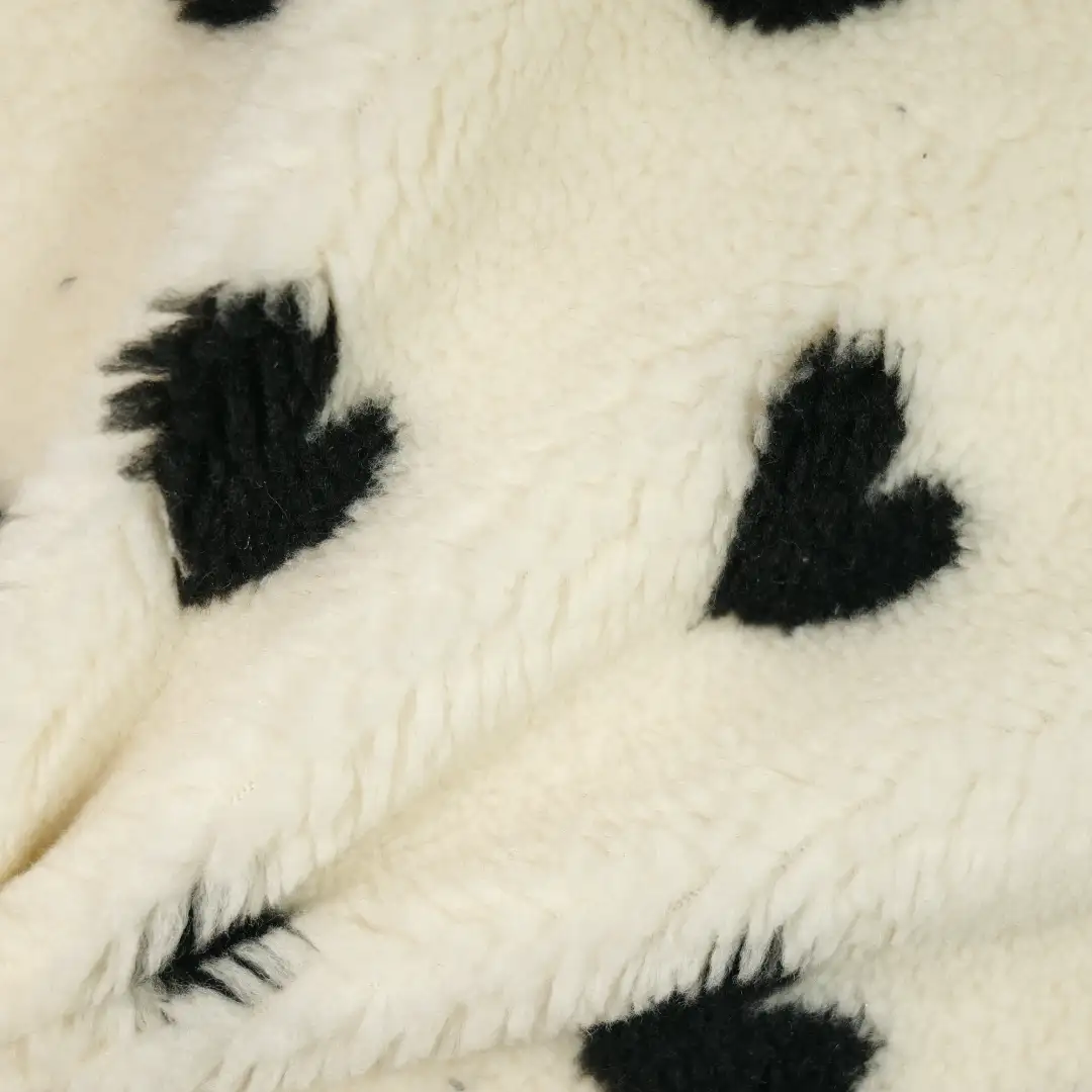 China Fabric for Jackets,Hoodie,Overcoat Polar Fleece Knit Fabric Polyester white black color buy from China wholesaler bulk order at wholesale price free worldwide shipping Alibaba