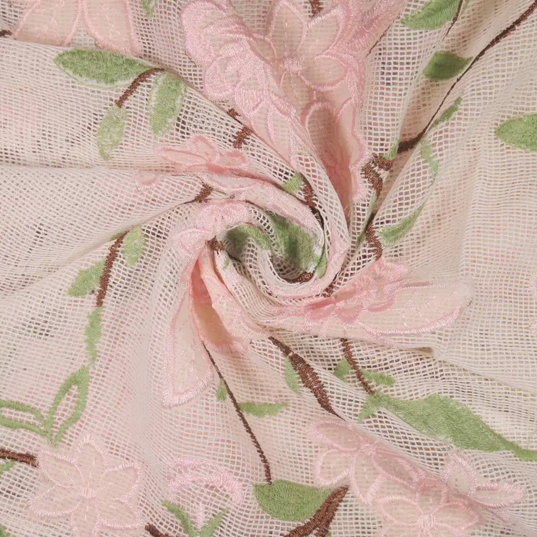 China Fabric for Shirt Mesh Knit Fabric Polyester Cotton pink color buy from China wholesaler bulk order at wholesale price free worldwide shipping Alibaba