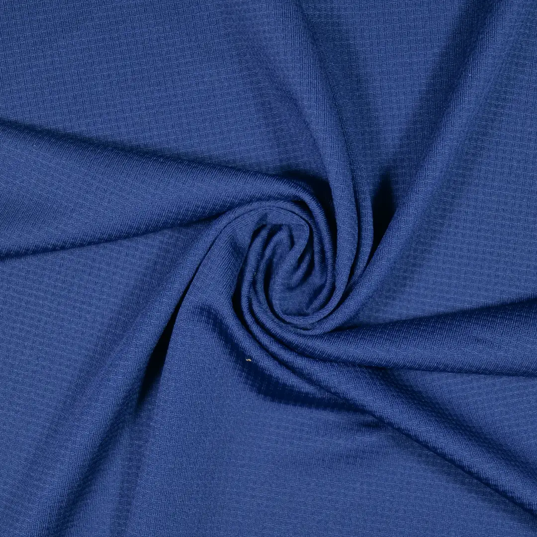China Fabric for T-Shirt,Skirt,Yoga Clothes,Interlining Mesh Knit Fabric Polyester Spandex Navy color buy from China wholesaler bulk order at wholesale price free worldwide shipping Alibaba