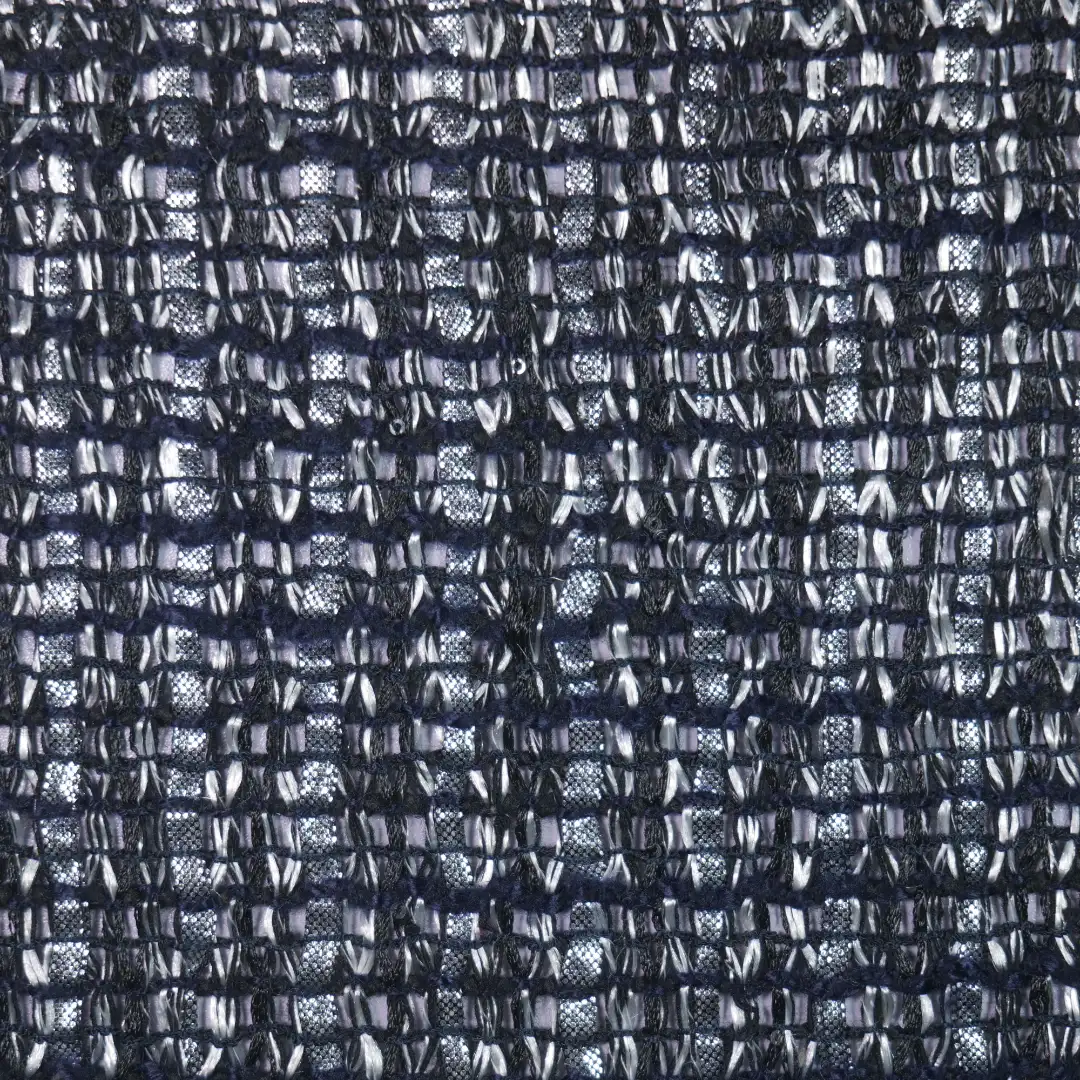 China Fabric for Jackets,Blazer,Skirt Woolen Tweed Woolen Polyester Cotton BLACK color buy from China wholesaler bulk order at wholesale price free worldwide shipping Alibaba