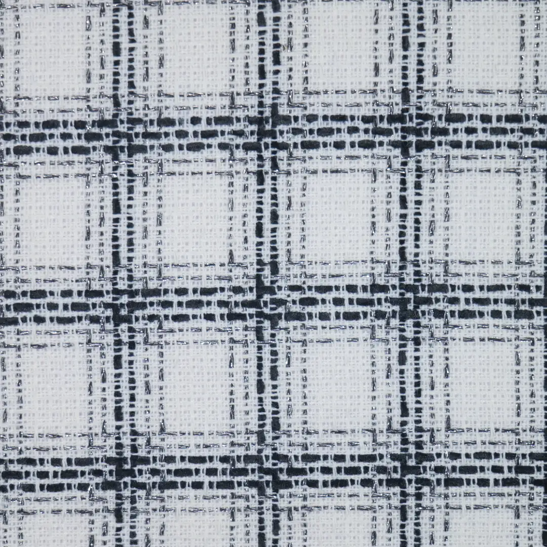 China Fabric for Jackets,Blazer,Skirt Woolen Tweed Woolen Polyester white black color buy from China wholesaler bulk order at wholesale price free worldwide shipping Alibaba