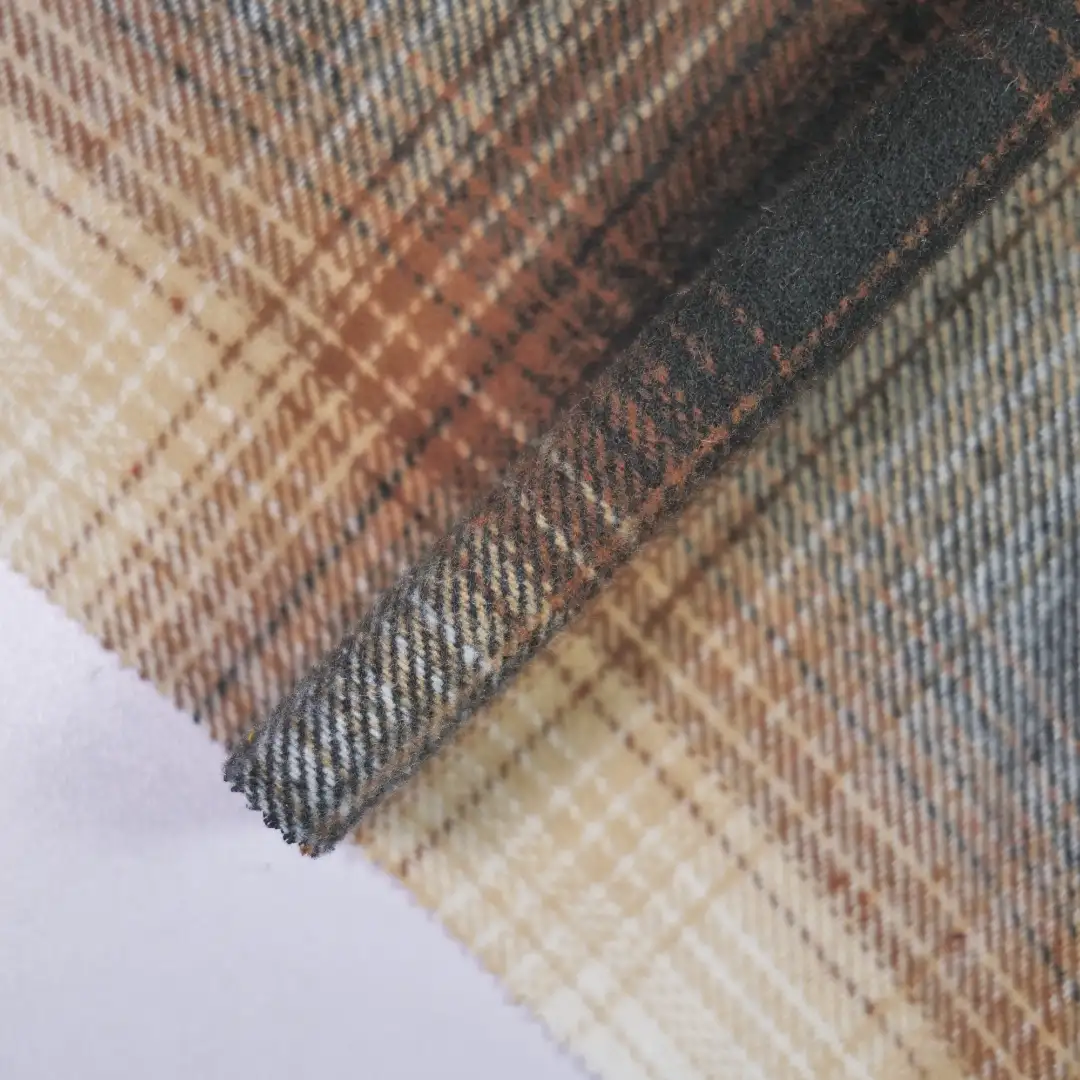 China Fabric for Jackets,Blazer Woolen Tweed Woolen Polyester Acrylic Other brown black color buy from China wholesaler bulk order at wholesale price free worldwide shipping Alibaba
