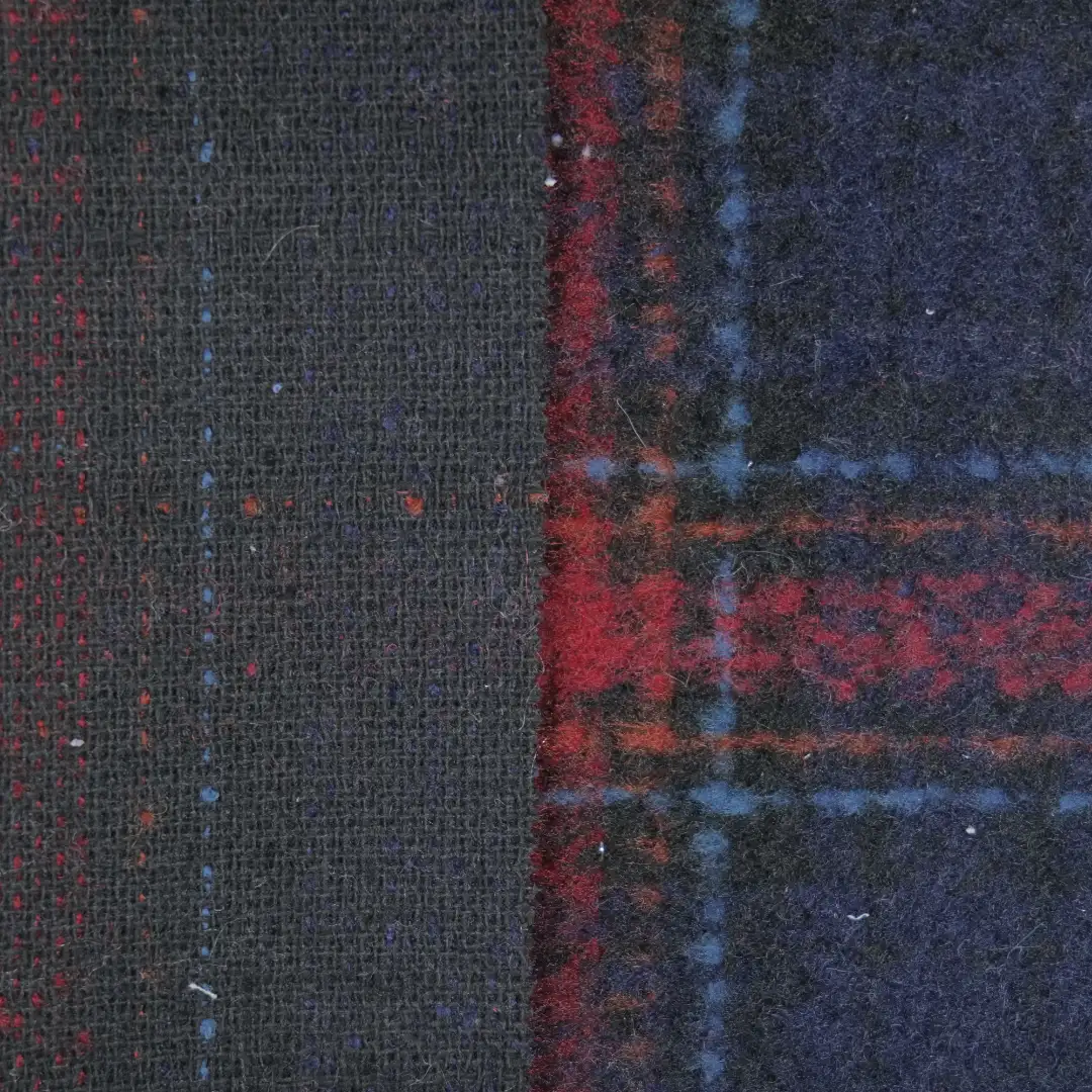 China Fabric for Jackets,Blazer,Blouse Woolen Tweed Woolen PET Wool blue red color buy from China wholesaler bulk order at wholesale price free worldwide shipping Alibaba