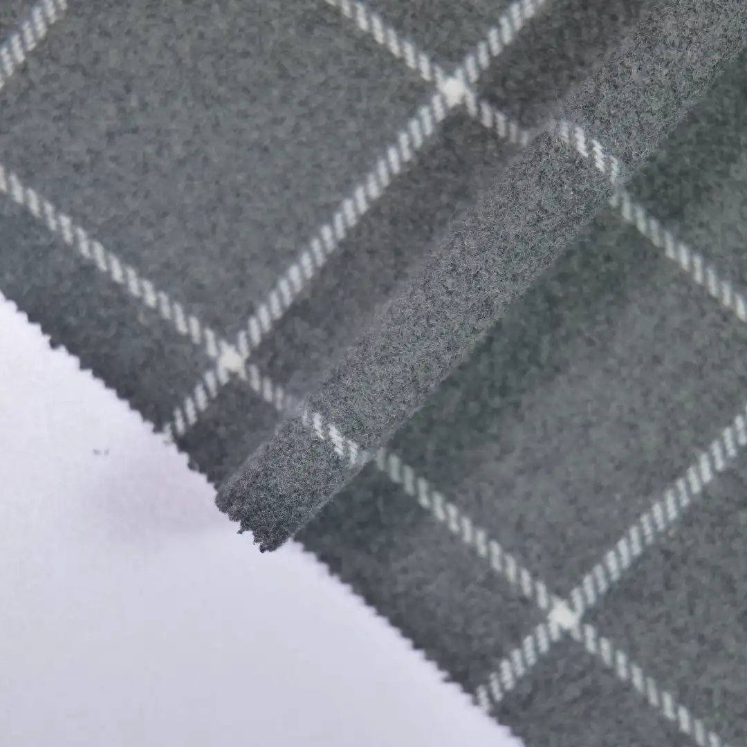 China Fabric for Jackets,Blazer,Skirt Woolen Tweed Woolen Polyester Wool Other grey color buy from China wholesaler bulk order at wholesale price free worldwide shipping Alibaba