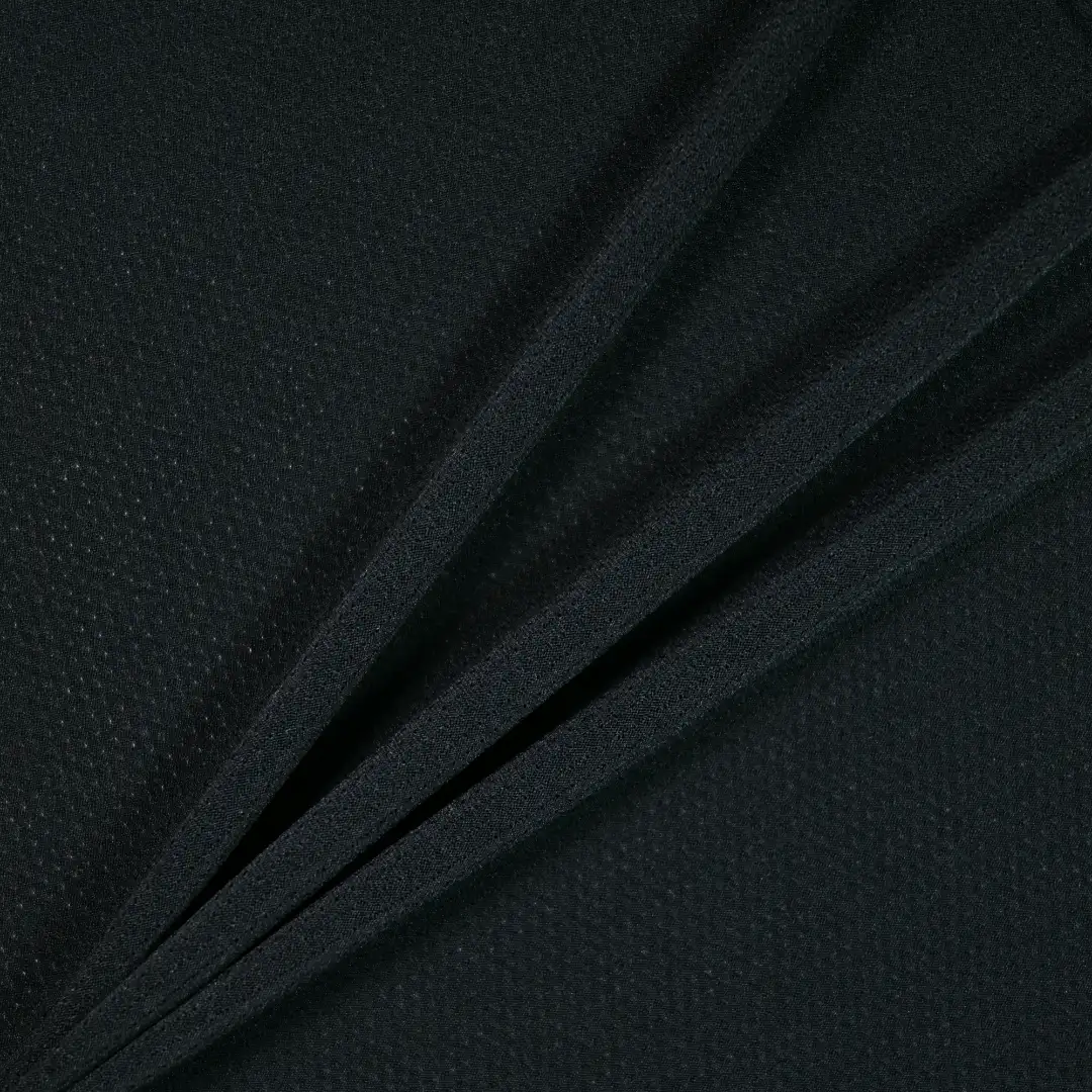 China Fabric for T-Shirt,Skirt,Yoga Clothes Mesh Knit Fabric Spandex Polyester black color buy from China wholesaler bulk order at wholesale price free worldwide shipping Alibaba