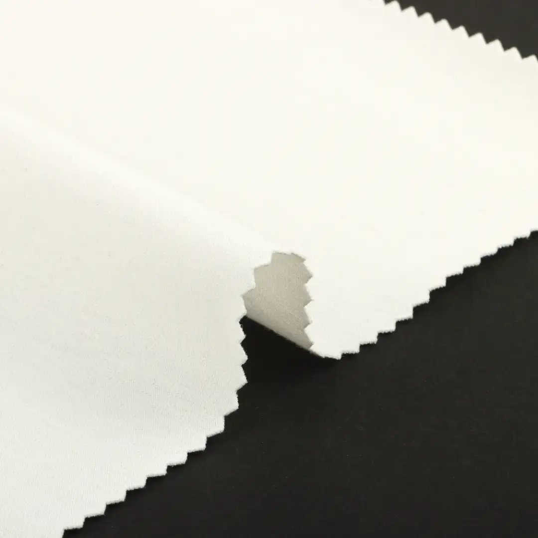China Fabric for Sweatshirt,Tracksuits Ponte Roma Knit Fabric Polyester Cotton Nylon Spandex WHITE color buy from China wholesaler bulk order at wholesale price free worldwide shipping Alibaba