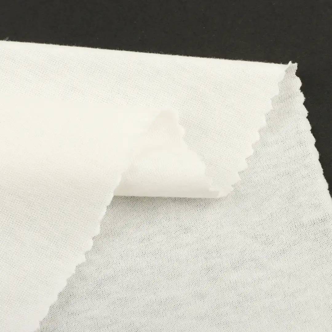 China Fabric for T-shirt (Sweater),Tracksuits Single Jersey Knit Fabric Cotton WHITE color buy from China wholesaler bulk order at wholesale price free worldwide shipping Alibaba