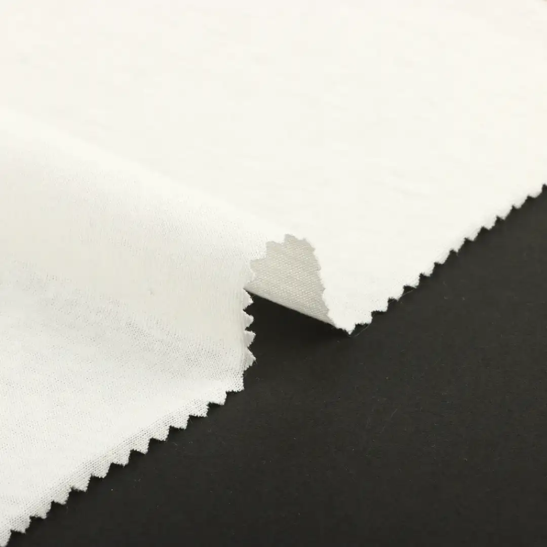 China Fabric for T-shirt (Sweater),Tracksuits Single Jersey Knit Fabric Cotton WHITE color buy from China wholesaler bulk order at wholesale price free worldwide shipping Alibaba