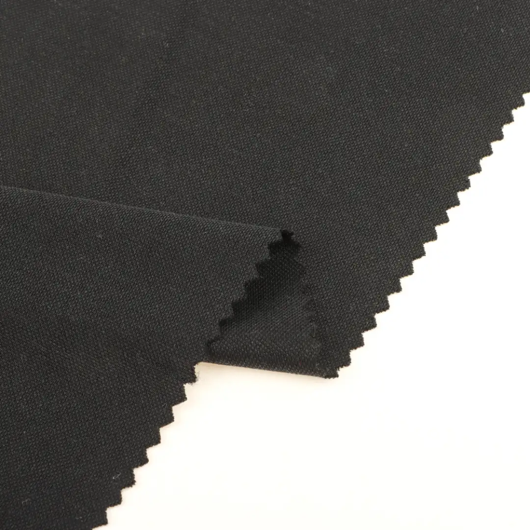 China Fabric for Polo Shirt,T-shirt (Sweater) Pique Knit Fabric Modal Polyester BLACK color buy from China wholesaler bulk order at wholesale price free worldwide shipping Alibaba