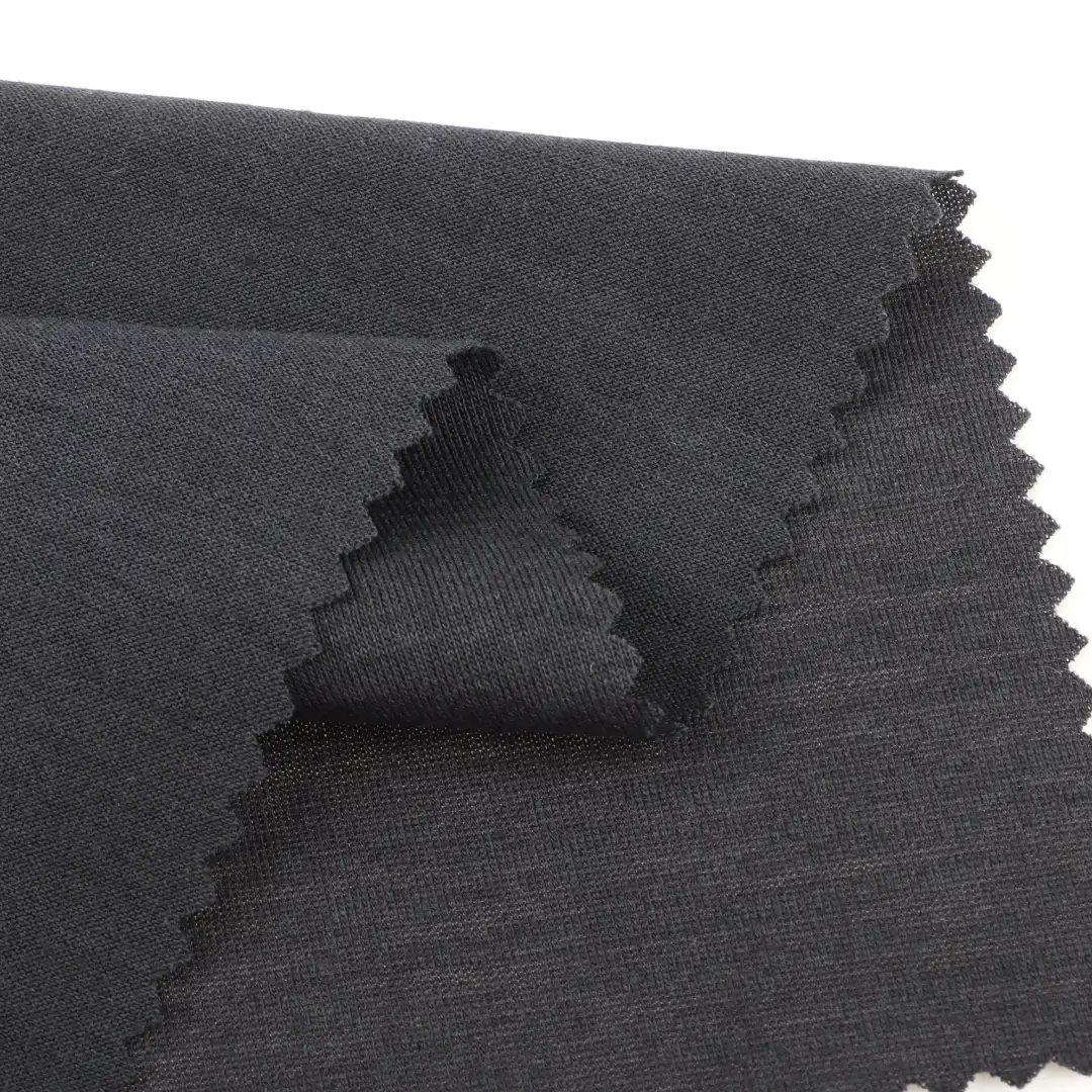 China Fabric for T-shirt (Sweater),Cami Top (Sweater) Single Jersey Knit Fabric Polyester Cotton Rayon Charcoal color buy from China wholesaler bulk order at wholesale price free worldwide shipping Alibaba