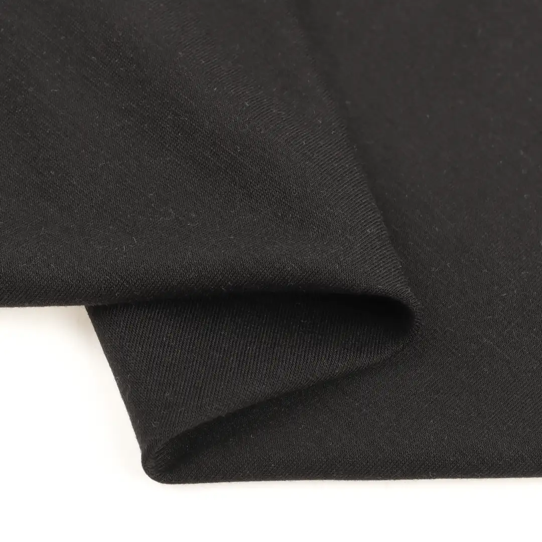 China Fabric for T-shirt (Sweater),Cami Top (Sweater) Single Jersey Knit Fabric Polyester Tencel Spandex BLACK color buy from China wholesaler bulk order at wholesale price free worldwide shipping Alibaba