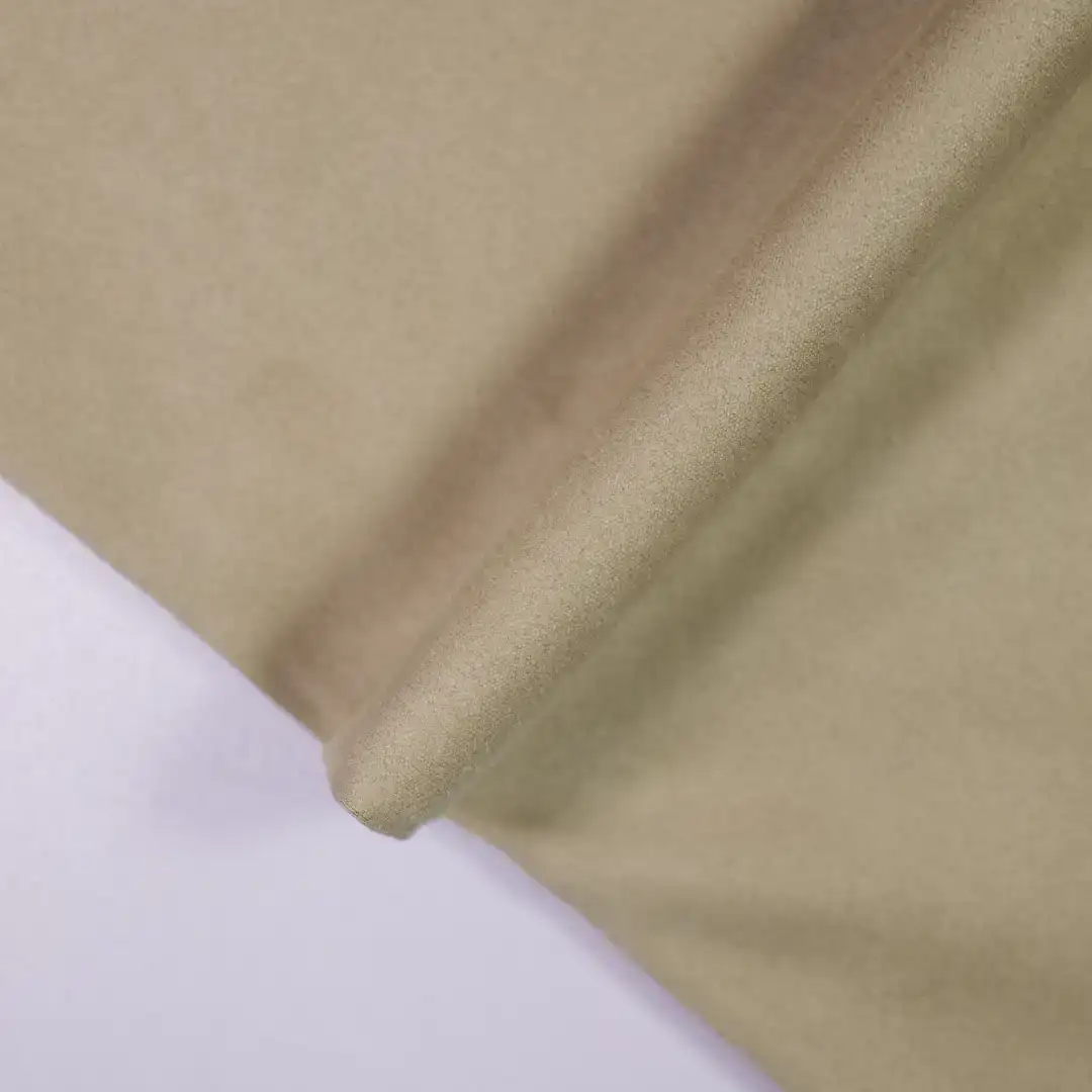 China Fabric for Jackets,Trench Coat,Overcoat Suede Woven Blended Fabric Polyester Elastane COFFEE color buy from China wholesaler bulk order at wholesale price free worldwide shipping Alibaba