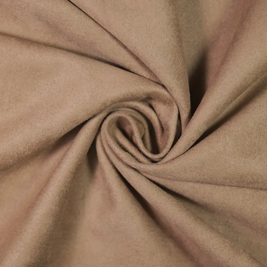 China Fabric for Jackets,Trench Coat,Overcoat Suede Woven Blended Fabric Polyester Elastane COFFEE color buy from China wholesaler bulk order at wholesale price free worldwide shipping Alibaba