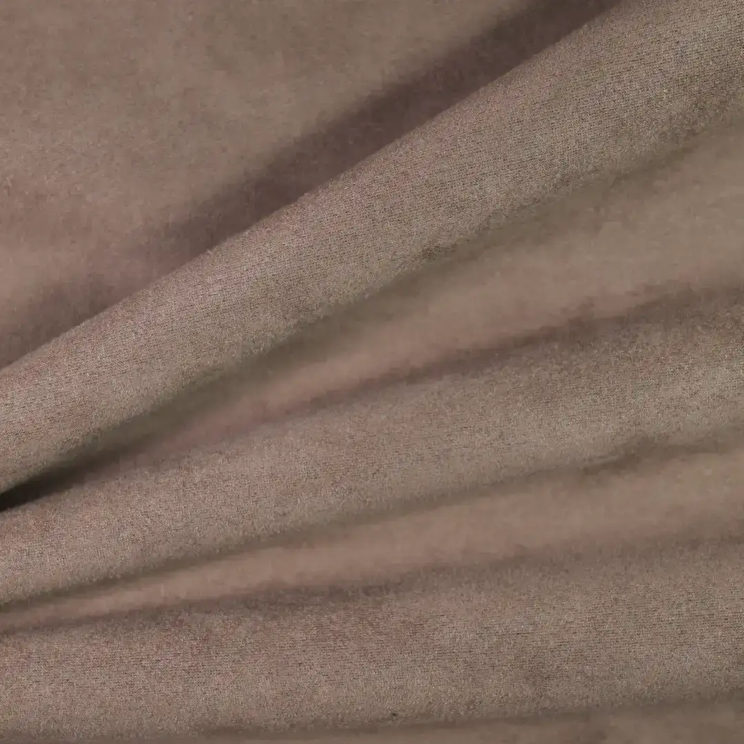 China Fabric for Jackets,Blazer,Trench Coat,Overcoat,Waist coat,Open Waistcoat Suede Knit Fabric Polyester Elastane brown color buy from China wholesaler bulk order at wholesale price free worldwide shipping Alibaba