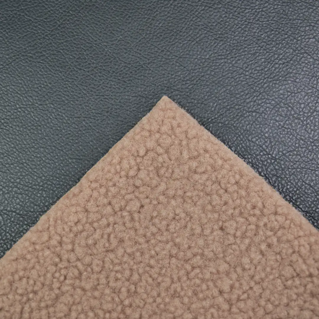 China Fabric for Padded Jacket,Overcoat,Mens Relaxed Fit Jacket PU bonded sherpa Synthetic Woven Fabric Polyurethane (PU) LACK color buy from China wholesaler bulk order at wholesale price free worldwide shipping Alibaba
