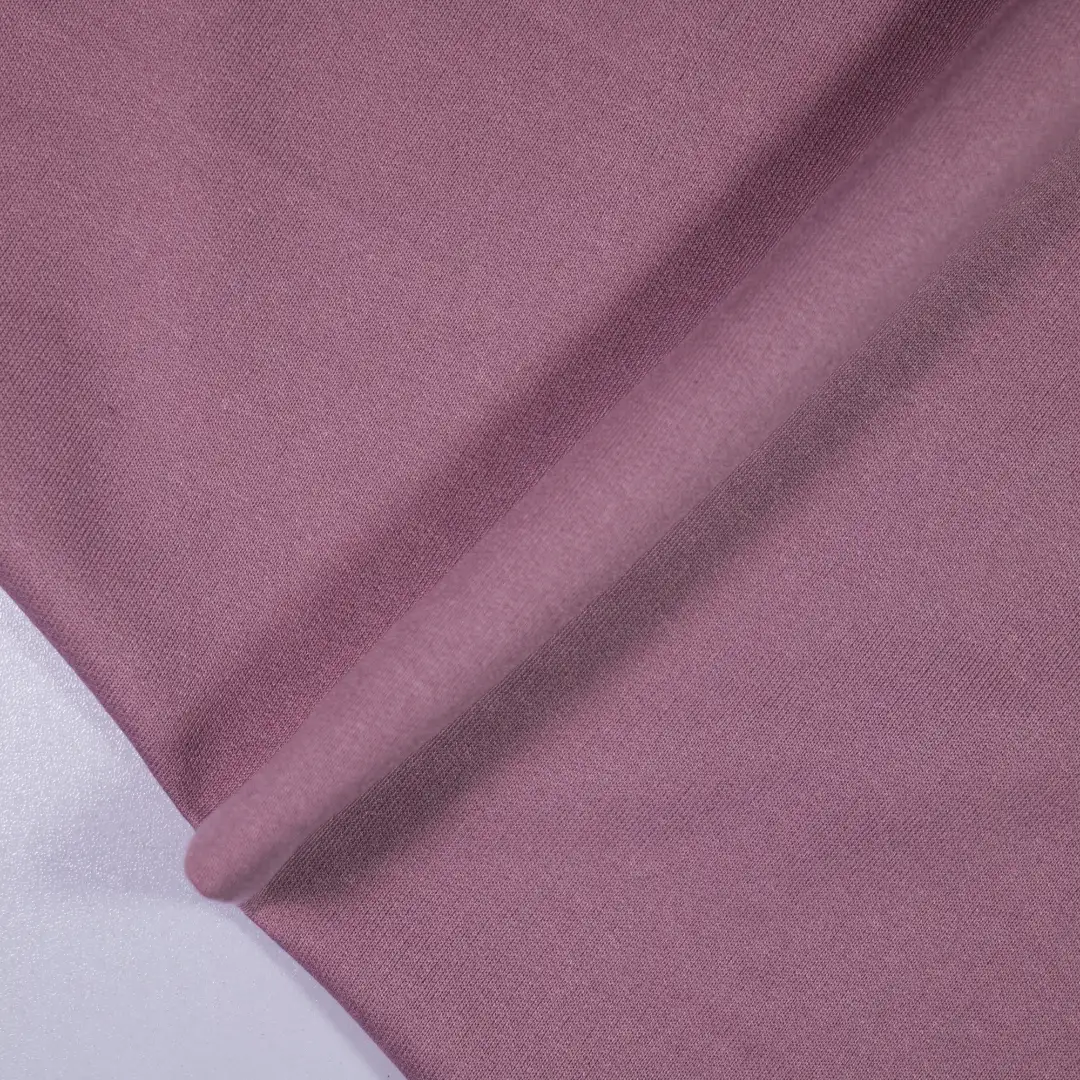 China Fabric for Pants,Jackets,Hoodie Baby Terry Knit Fabric Polyester Cotton Wistful Mauve color buy from China wholesaler bulk order at wholesale price free worldwide shipping Alibaba